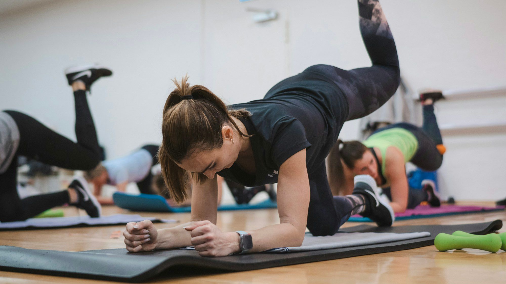 Classe di Pilates in sala